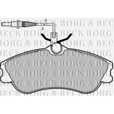 BBP1601 BORG & BECK Комплект тормозных колодок, дисковый тормоз