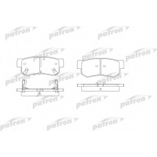 PBP1606 PATRON Комплект тормозных колодок, дисковый тормоз