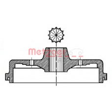 BT 713 METZGER Тормозной барабан