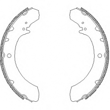 Z4353.00 WOKING Комплект тормозных колодок