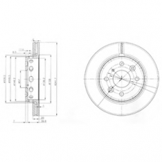 BG3074 DELPHI Тормозной диск