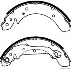 J3500514 HERTH+BUSS JAKOPARTS Комплект тормозных колодок