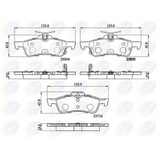 CBP32204 COMLINE Комплект тормозных колодок, дисковый тормоз
