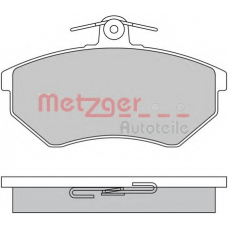 1170062 METZGER Комплект тормозных колодок, дисковый тормоз