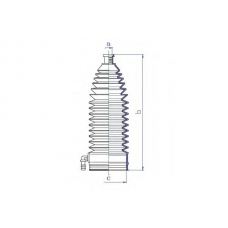 K5330 DA SILVA Пыльник, рулевое управление