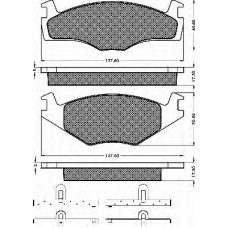 10212 BSF Комплект тормозных колодок, дисковый тормоз