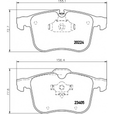 8DB 355 006-561 HELLA PAGID Комплект тормозных колодок, дисковый тормоз