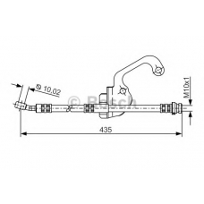 1 987 481 299 BOSCH Тормозной шланг