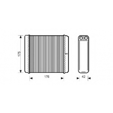QHR2131 QUINTON HAZELL Теплообменник, отопление салона