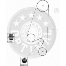 SK-1131 OPTIMAL Комплект ремня грм