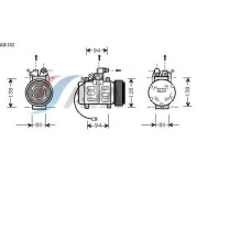 AIK182 GERI Компрессор, кондиционер