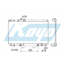 PA010354 KOYO P-tank corrugate-fin ass'y