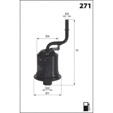 ELE6094 MECAFILTER Топливный фильтр