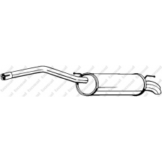 233-087 BOSAL Глушитель выхлопных газов конечный