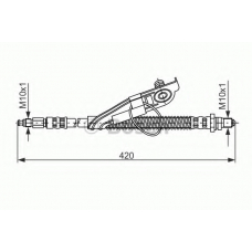 1 987 476 816 BOSCH Тормозной шланг