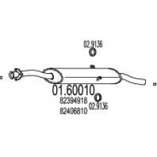 01.60010 MTS Глушитель выхлопных газов конечный
