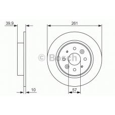 0 986 479 597 BOSCH Тормозной диск