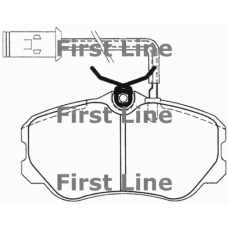 FBP1215 FIRST LINE Комплект тормозных колодок, дисковый тормоз