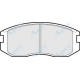 PAD722 APEC Комплект тормозных колодок, дисковый тормоз