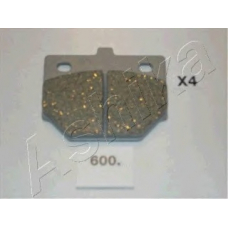 50-06-600 Ashika Комплект тормозных колодок, дисковый тормоз