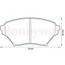 572502B BENDIX Комплект тормозных колодок, дисковый тормоз