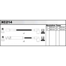 XC214 QUINTON HAZELL Комплект проводов зажигания
