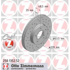 250.1352.52 ZIMMERMANN Тормозной диск
