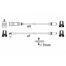 0 986 356 317 BOSCH Комплект проводов зажигания