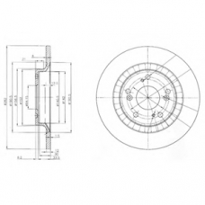 BG3795 DELPHI Тормозной диск