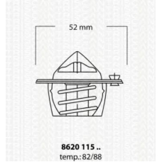 8620 11582 TRISCAN Термостат, охлаждающая жидкость