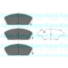 KBP-2027 KAVO PARTS Комплект тормозных колодок, дисковый тормоз