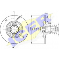 78BD5006-1 ICER Тормозной диск