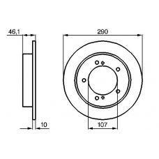 0 986 478 539 BOSCH Тормозной диск