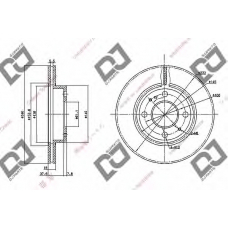 BD1100 DJ PARTS Тормозной диск