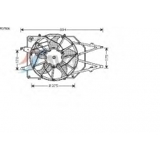 FD7506 AVA Вентилятор, охлаждение двигателя