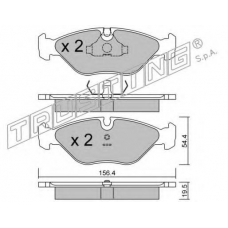 218.0 TRUSTING Комплект тормозных колодок, дисковый тормоз