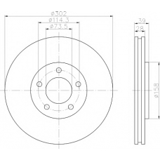 8DD 355 107-881 HELLA PAGID Тормозной диск