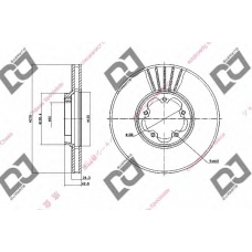 BD1475 DJ PARTS Тормозной диск