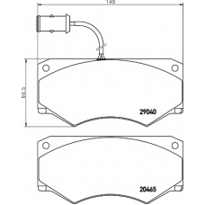 8DB 355 005-361 HELLA PAGID Комплект тормозных колодок, дисковый тормоз