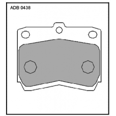 ADB0438 Allied Nippon Тормозные колодки