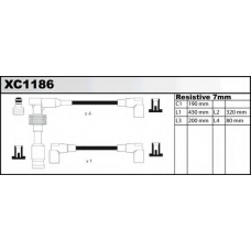 XC1186 QUINTON HAZELL Комплект проводов зажигания