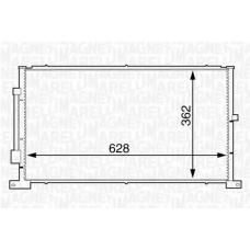 350203608000 MAGNETI MARELLI Конденсатор, кондиционер