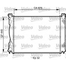 735032 VALEO Радиатор, охлаждение двигателя