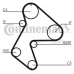 CT711 CONTITECH Ремень ГРМ
