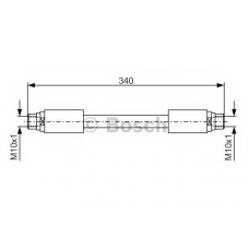 1 987 481 301 BOSCH Тормозной шланг