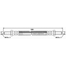 FBH6518 FIRST LINE Тормозной шланг