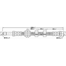 FBH6146 FIRST LINE Тормозной шланг