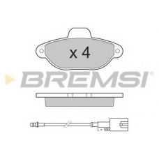 BP3326 BREMSI Комплект тормозных колодок, дисковый тормоз