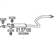 01.57100 MTS Средний глушитель выхлопных газов