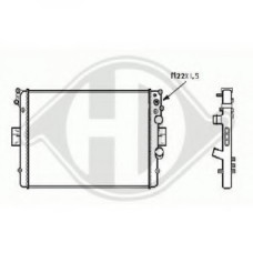 8349208 DIEDERICHS Радиатор, охлаждение двигателя